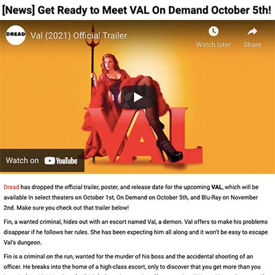[News] Get Ready to Meet VAL On Demand October 5th!